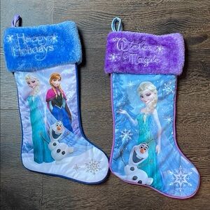 Frozen Christmas Stockings - two Christmas stockings